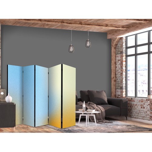 5-panels rumdeler skærmvæg Energetisk Gradient 225 x 172 cm