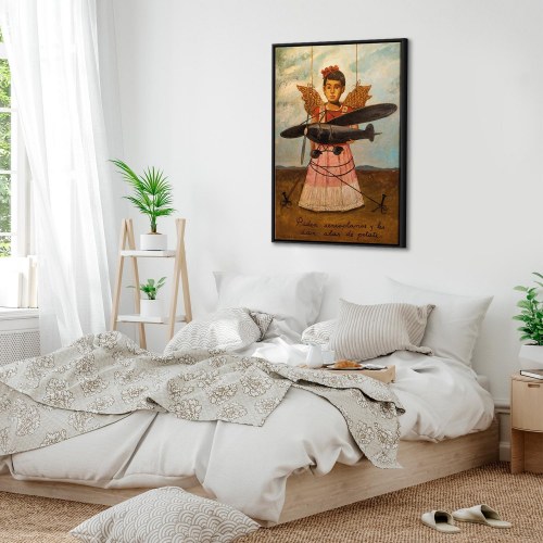 Frida Kahlo billede på lærred - De bad om fly og fik stråvinger