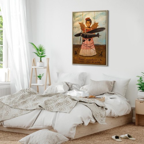 Frida Kahlo billede på lærred - De bad om fly og fik stråvinger