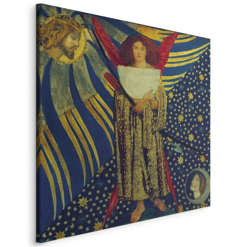 Dante Gabriel Rossetti - Dantis Amor billede på lærred