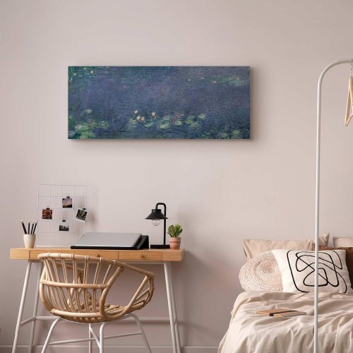 Claude Monet Åkander III billede på lærred 100 x 40 cm