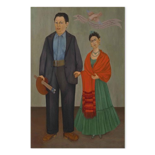Frida Kahlo billede på lærred - Frida og Diego Rivera reproduktion