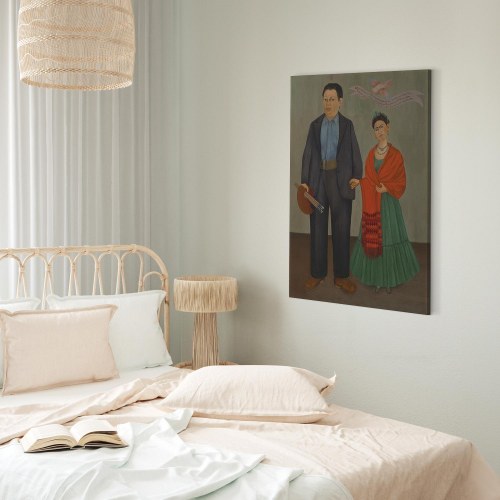Frida Kahlo billede på lærred - Frida og Diego Rivera reproduktion