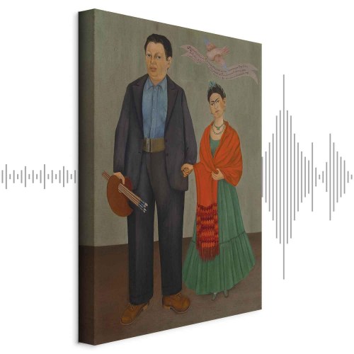 Frida Kahlo billede på lærred - Frida og Diego Rivera reproduktion