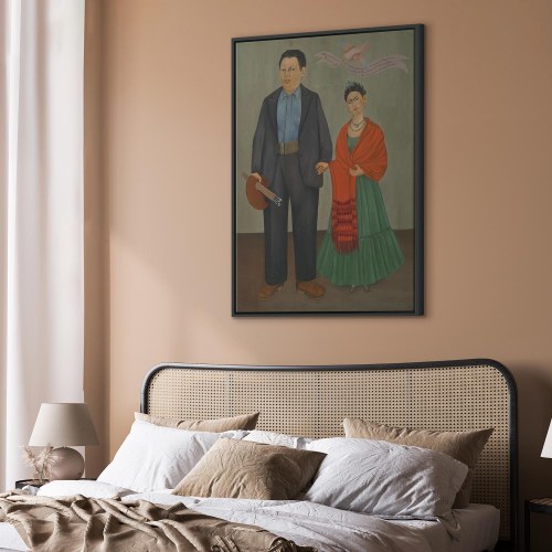 Frida Kahlo billede på lærred - Frida og Diego Rivera reproduktion