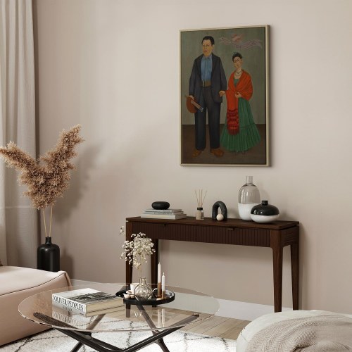 Frida Kahlo billede på lærred - Frida og Diego Rivera reproduktion