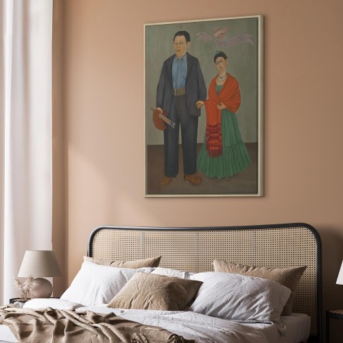 Frida Kahlo billede på lærred - Frida og Diego Rivera reproduktion