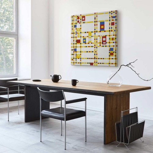Piet Mondrian Broadway Boogie Woogie billede på lærred