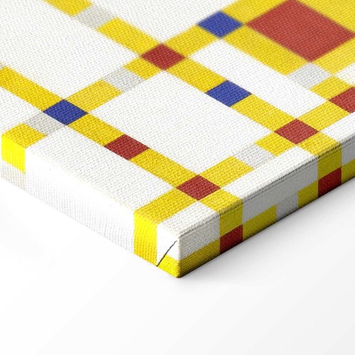 Piet Mondrian Broadway Boogie Woogie billede på lærred