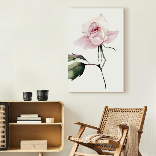 Billede på lærred Lonely Rose 1-delt lodret med rose