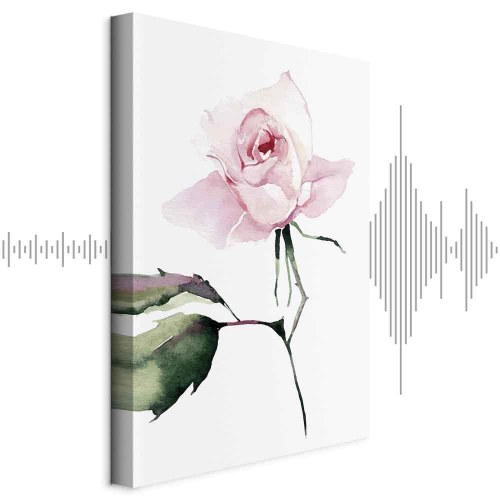 Billede på lærred Lonely Rose 1-delt lodret med rose