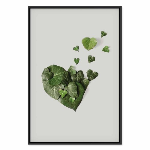 Lærredsbillede Love Ivy 1-delt lodret - bladmotiv