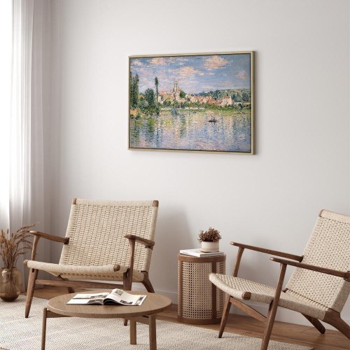 Claude Monet lærredsbillede - Vue de Vétheuil, sommer