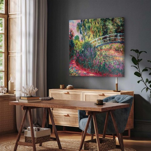 Claude Monet Den japanske bro - billede på lærred