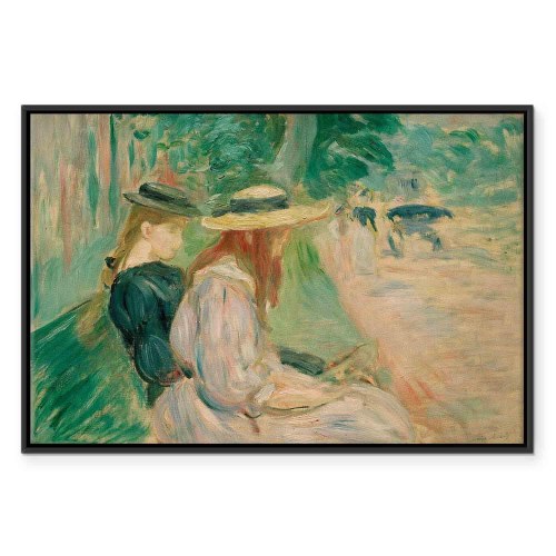 Billede på lærred - Berthe Morisot - På en bænk i Bois de Boulogne