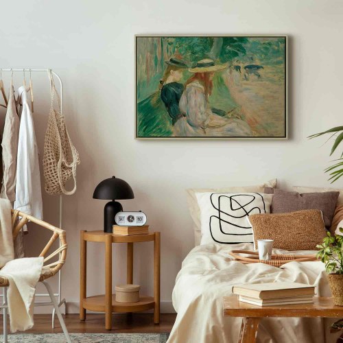 Billede på lærred - Berthe Morisot - På en bænk i Bois de Boulogne
