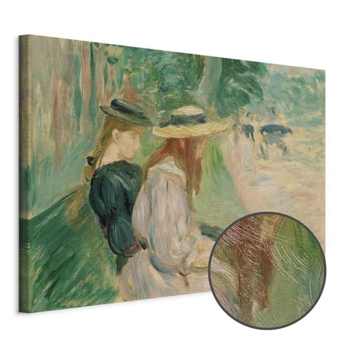 Billede på lærred - Berthe Morisot - På en bænk i Bois de Boulogne