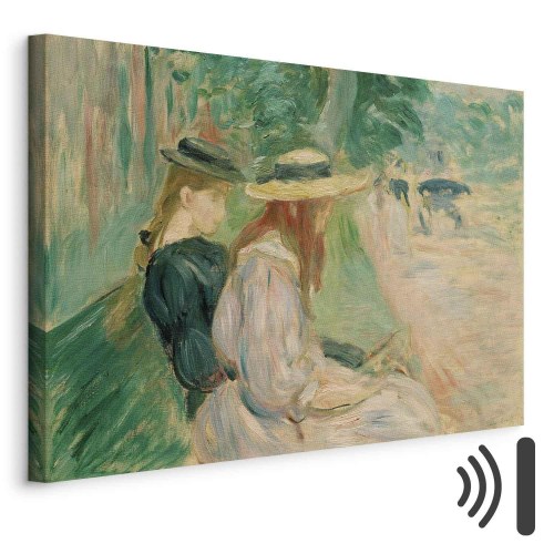 Billede på lærred - Berthe Morisot - På en bænk i Bois de Boulogne