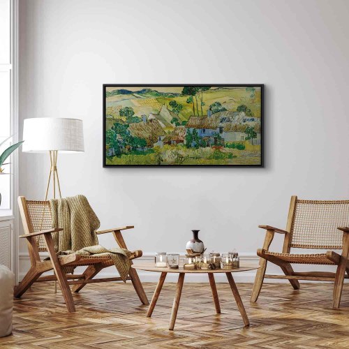 Vincent van Gogh billede på lærred - Gårde nær Auvers
