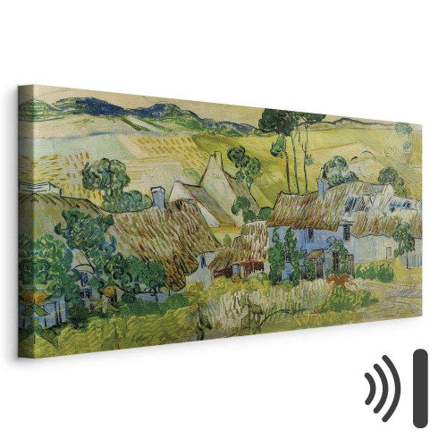 Vincent van Gogh billede på lærred - Gårde nær Auvers