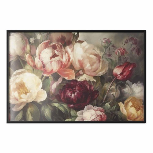 Blomsterplakat - Karismatiske pæoner