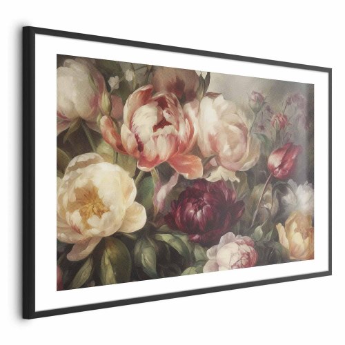 Blomsterplakat - Karismatiske pæoner