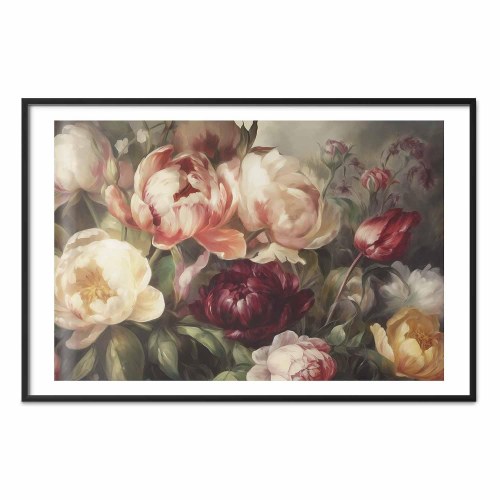 Blomsterplakat - Karismatiske pæoner