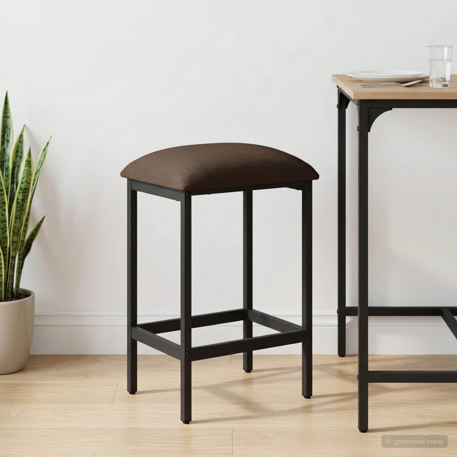 Barbænk gråbrun 40 x 32 x 64 cm i konstrueret træ