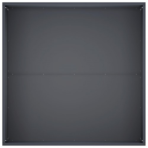 Blomsterkrukke til have i antracit 60 x 60 x 40 cm - koldvalset stål