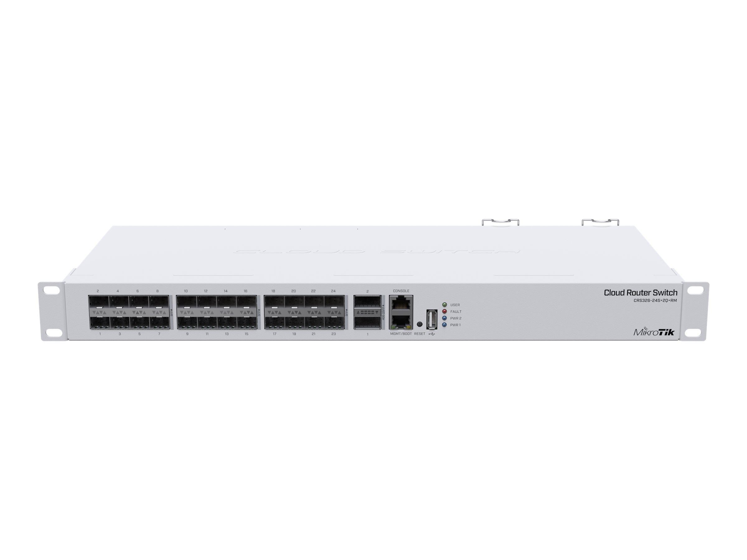 MikroTik Cloud Router Switch CRS326-24S+2Q+RM 26-ports switch 40 Gigabit