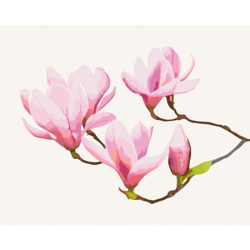Mal selv billede Blomstergren 50 x 40 cm