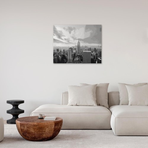 Mal selv billede Grå New York 50 x 40 cm