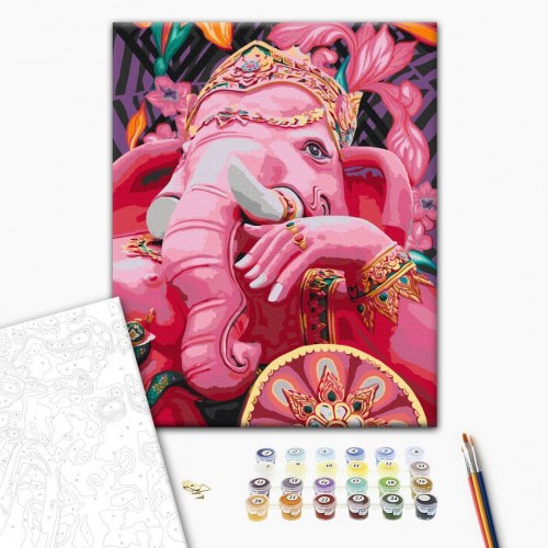 Mal efter tal billede Ganesha 40 x 50 cm