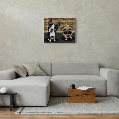 Mal efter tal Cute Dogs 50 x 40 cm