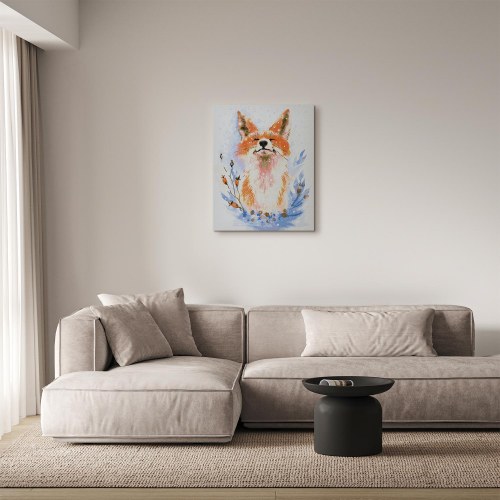 Mal efter tal billede Drømmende Ræv 40 x 50 cm
