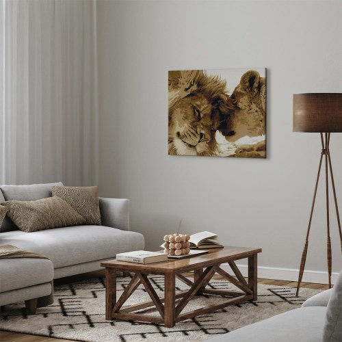 Mal selv billede Kold ugle 40 x 50 cm - mal efter tal