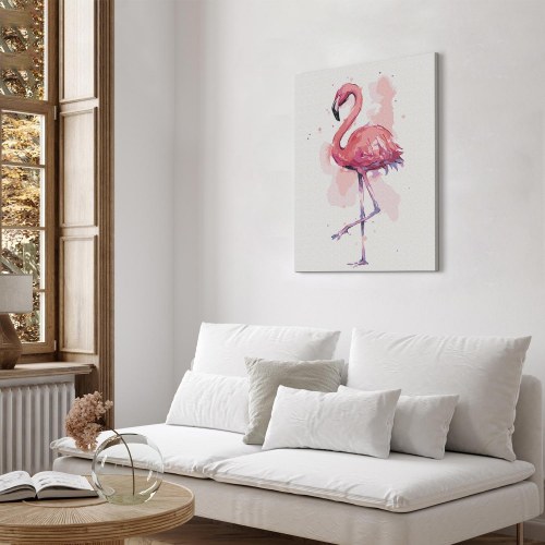 Mal selv billede Friendly Flamingo 40 x 50 cm