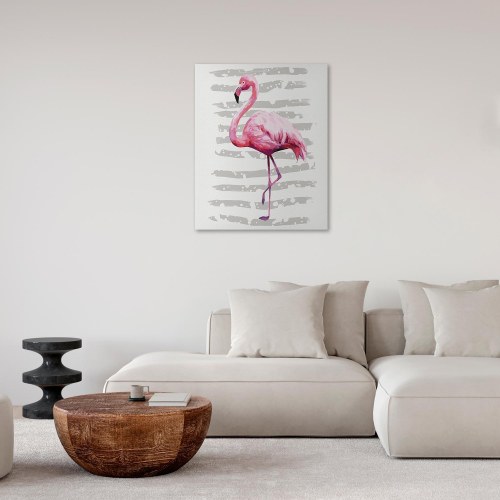 Mal efter tal billede med flamingo 40 x 50 cm