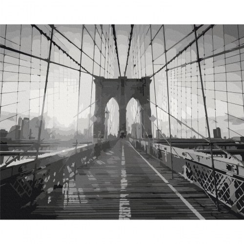 Mal efter tal billede New York Bridge 50 x 40 cm