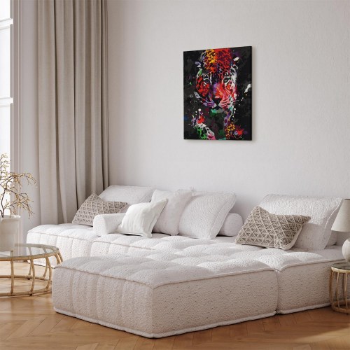 Mal selv billede Spættet leopard 40 x 50 cm
