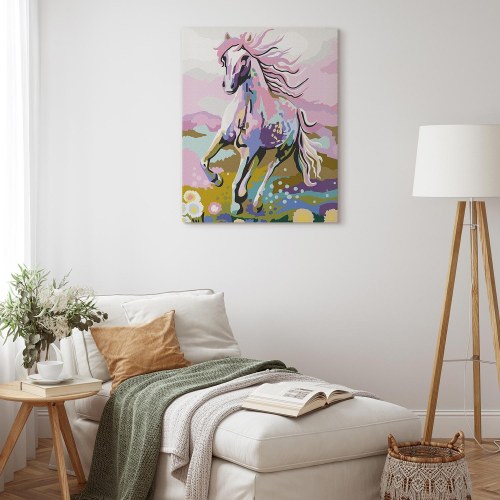 Mal efter tal billede - Eventyrhest 40 x 50 cm