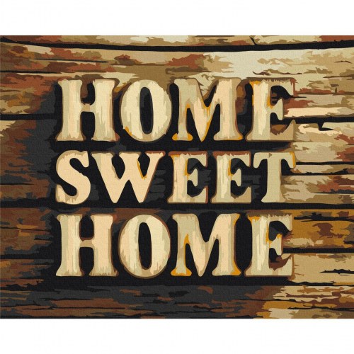Mal efter tal billede Home Sweet Home 50 x 40 cm