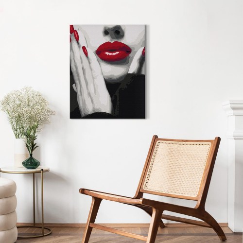 Mal selv billede Stilfuld kvinde 40 x 50 cm - mal efter tal