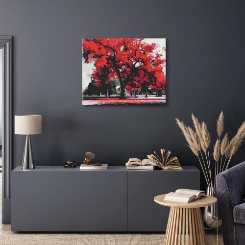 Mal selv billede efter tal - Ekspressivt Træ 50 x 40 cm