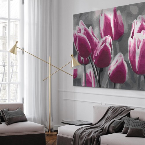 Mal selv billede Tulipanmark 50 x 40 cm