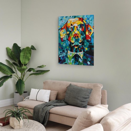 Mal efter tal hundeportræt 40 x 50 cm