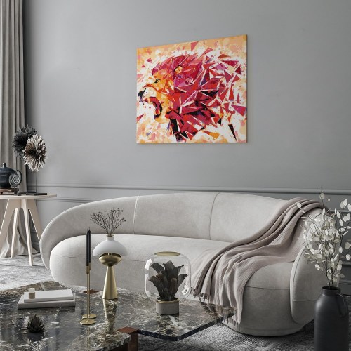 Mal efter tal billede Abstrakt Løve 50 x 40 cm