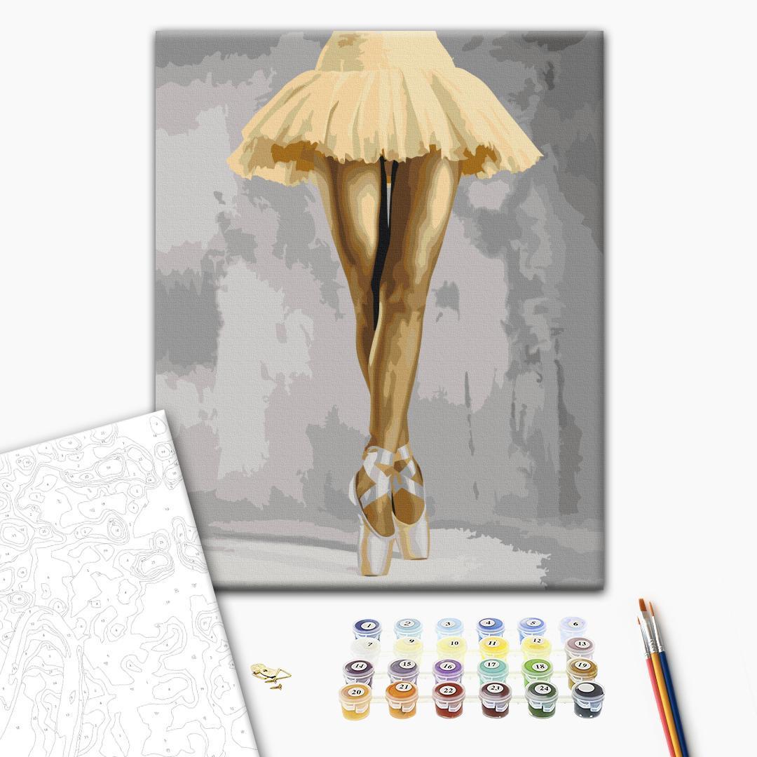 Mal selv billede Yellow Ballerina 40 x 50 cm
