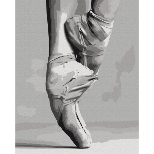 Mal selv billede Balletsko 40 x 50 cm - mal efter tal