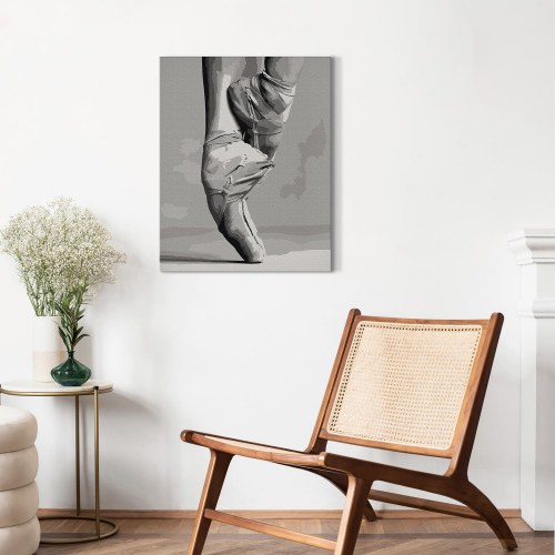 Mal selv billede Balletsko 40 x 50 cm - mal efter tal